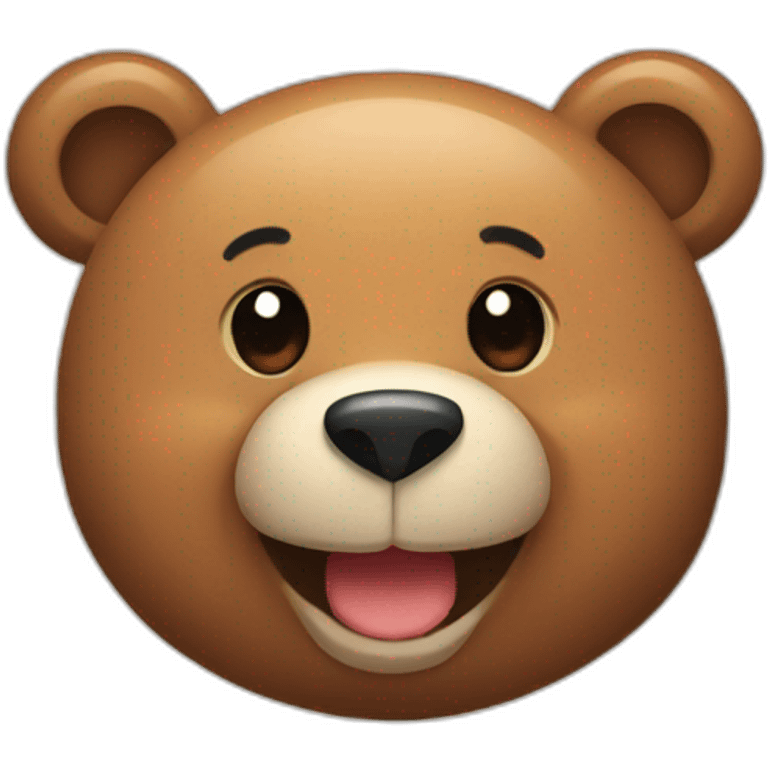 cute bear smile emoji