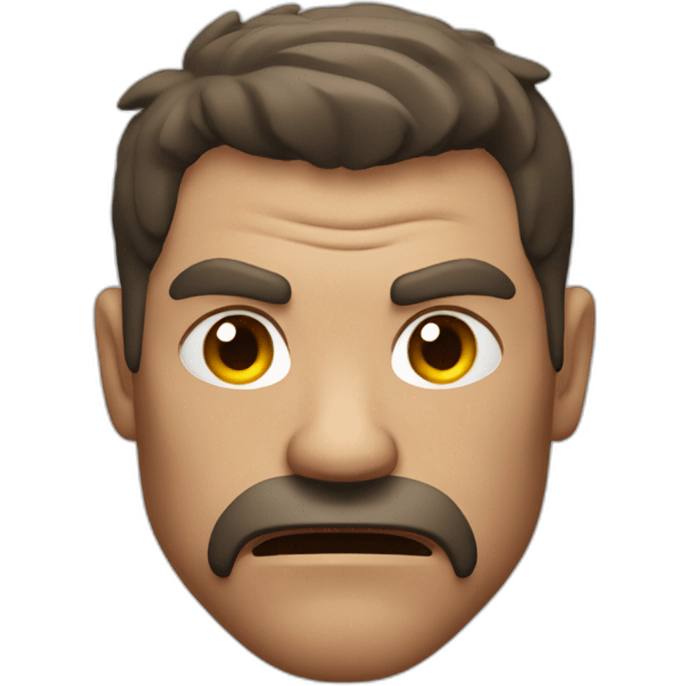  Muscular, angry man emoji