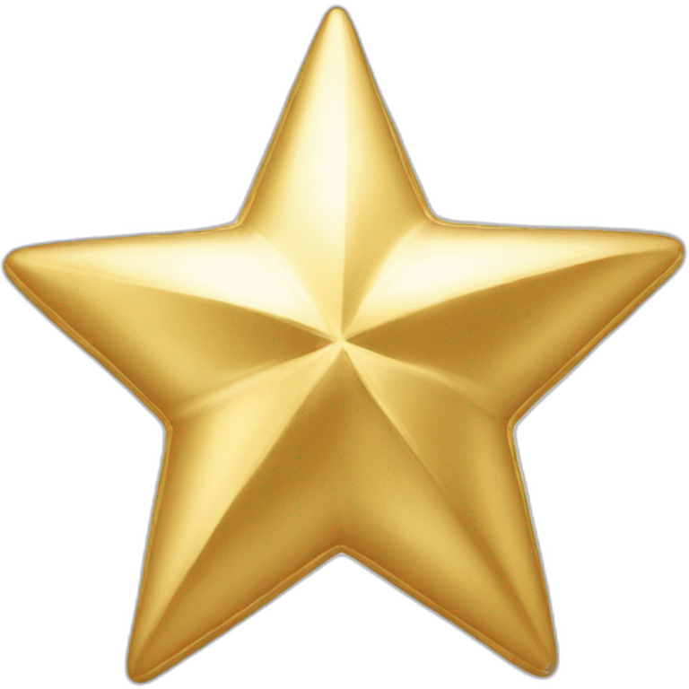 shining gold star christmas emoji