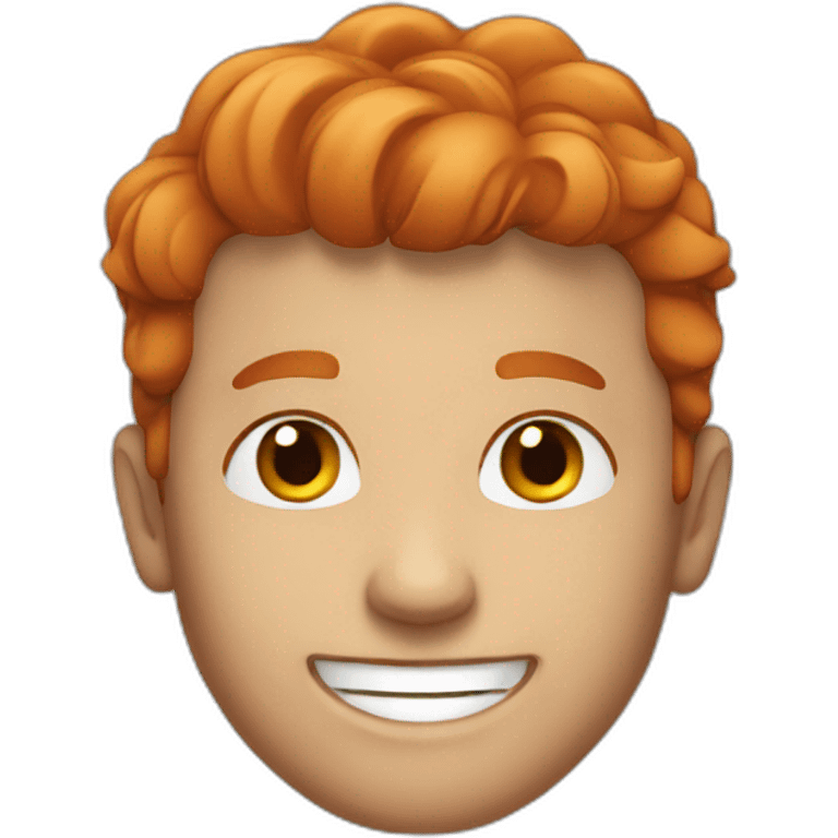 red haired man smiling emoji