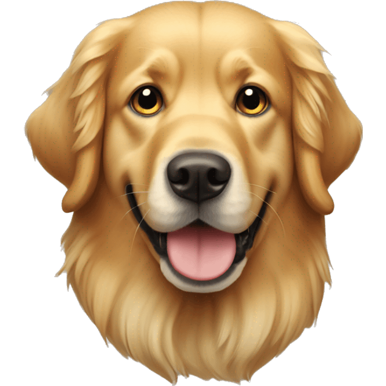 Un perro Golden retriver  emoji