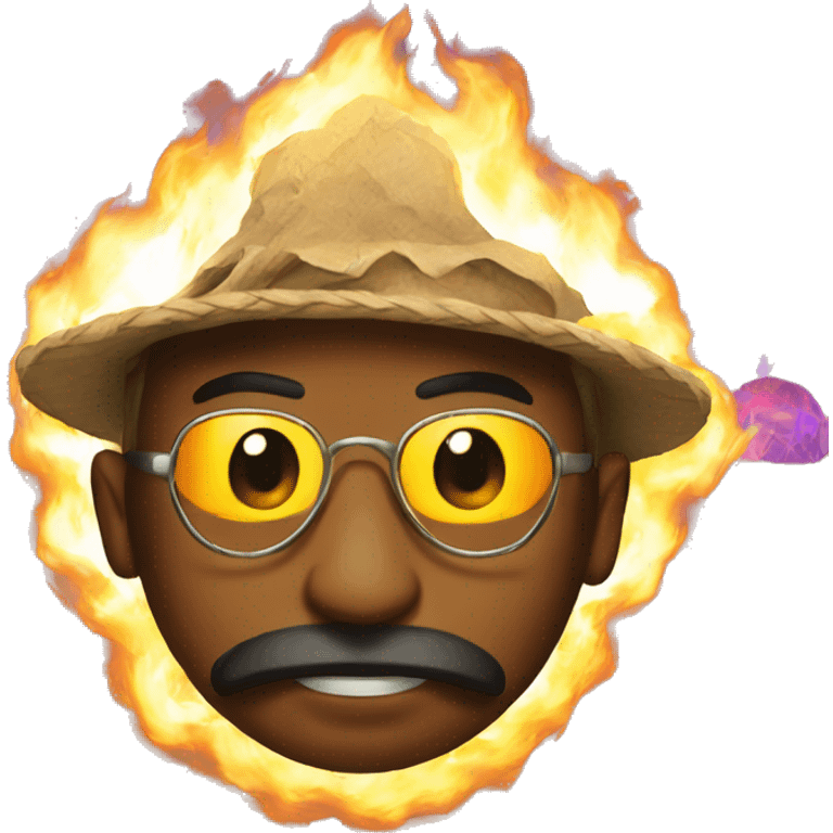 Burning man emoji