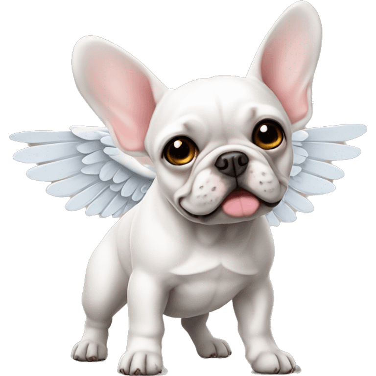 French bulldog with wings emoji