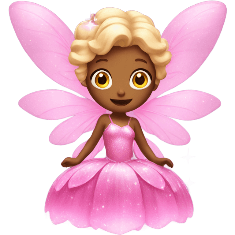 Pink fairy with sparkles emoji