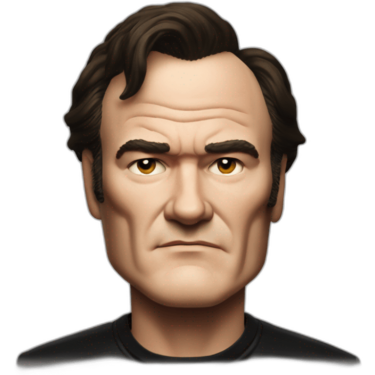 Quentin Tarantino without smile emoji