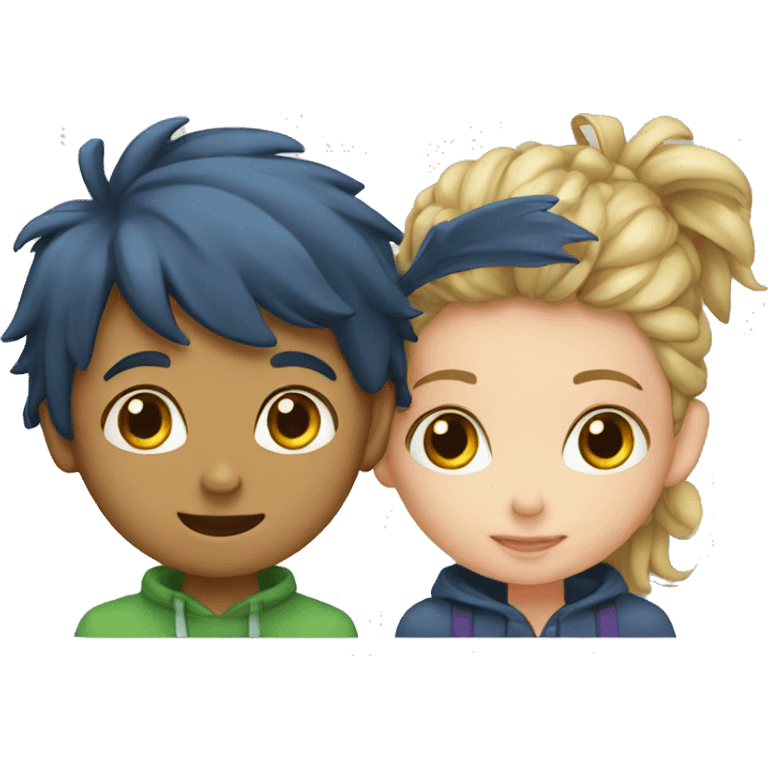 BOY AND GIRL ON CARµ emoji