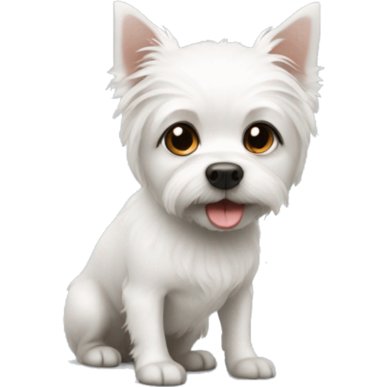 Small white dog emoji