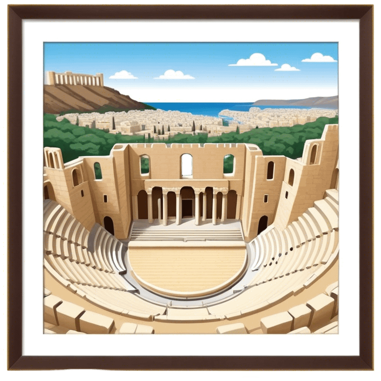 Cinematic Realistic Odeon of Herodes Atticus Emoji emoji