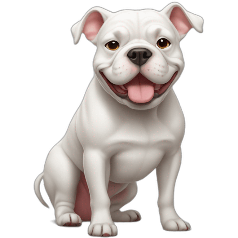 white bull dog france emoji