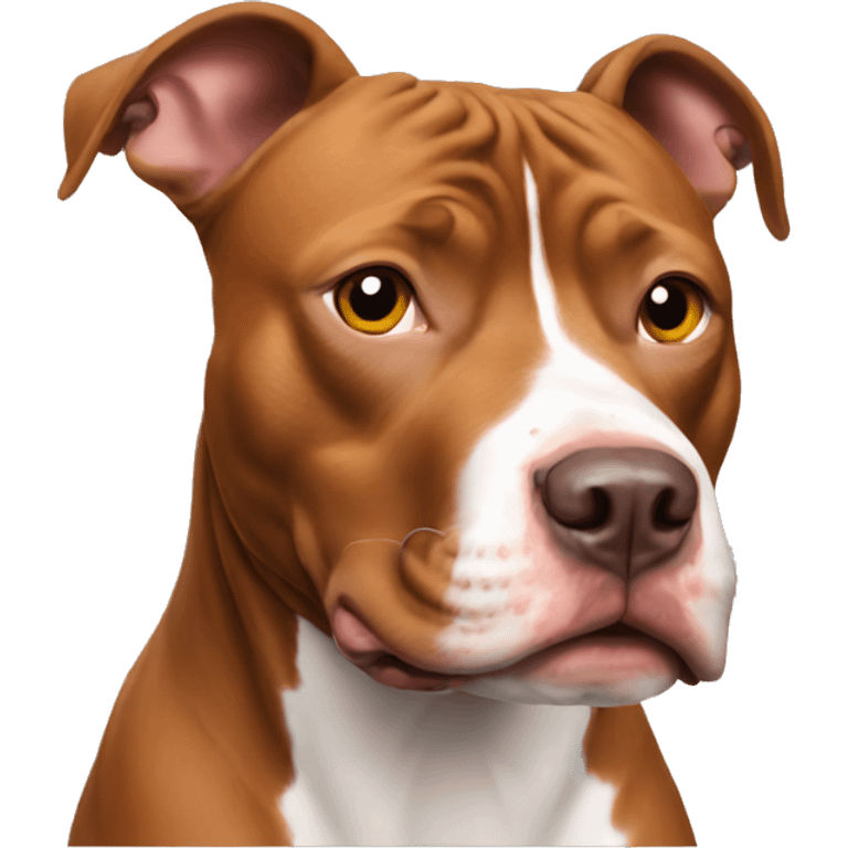 Red nose Pitbull emoji