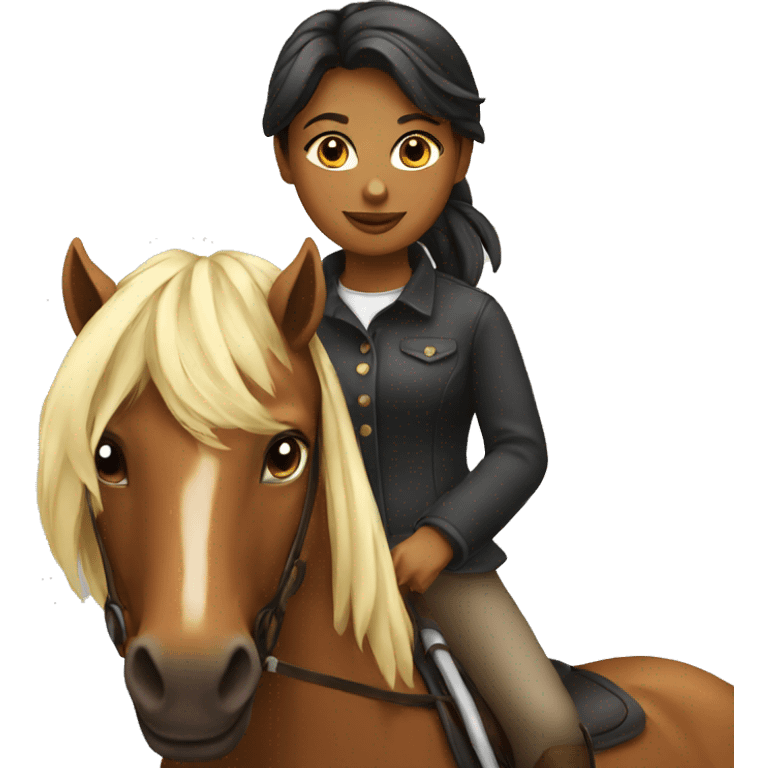 Girl on horse  emoji