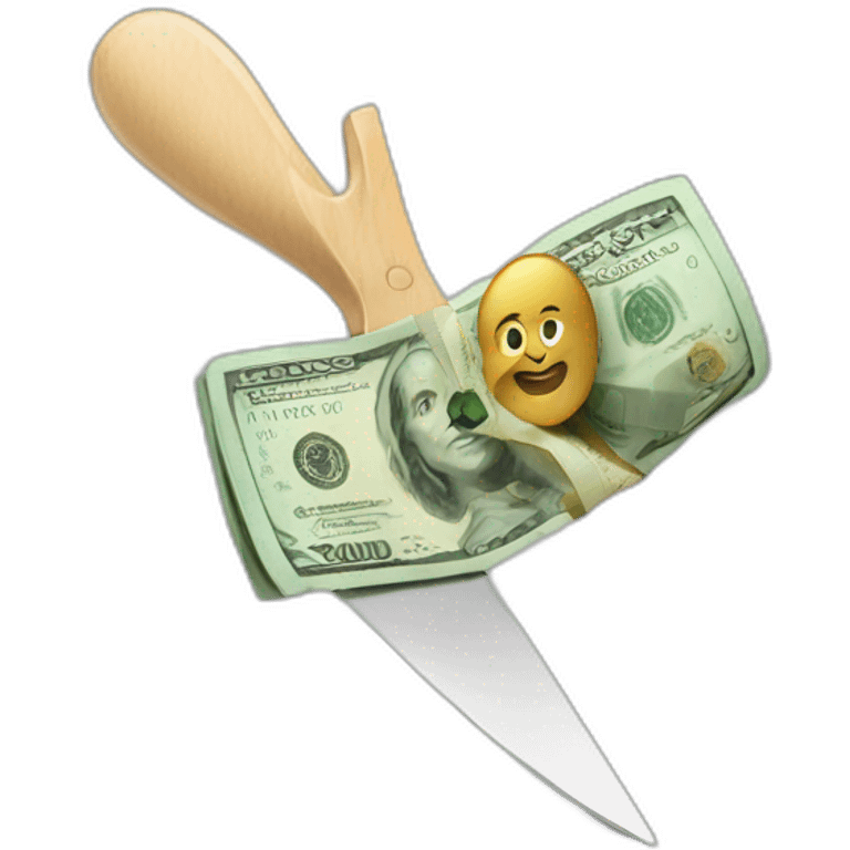 Money being cut emoji