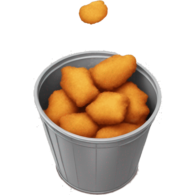 Chicken nuggets in a bucket  emoji