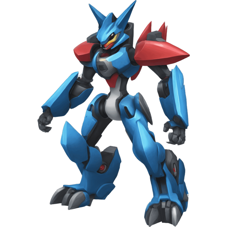 Lucario-Zoroark-medabot-Mecha full body emoji