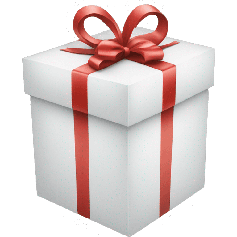 Gift on Xmas white box  emoji