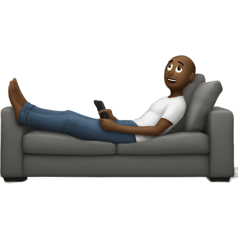 watching tv on the couch emoji