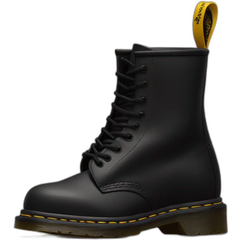 Black Dr. Martens emoji