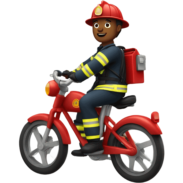 Fireman riding bike emoji