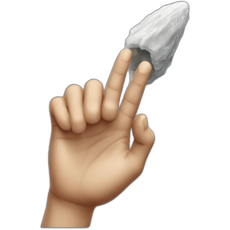 Hyper-realistic Comet fingers emoji