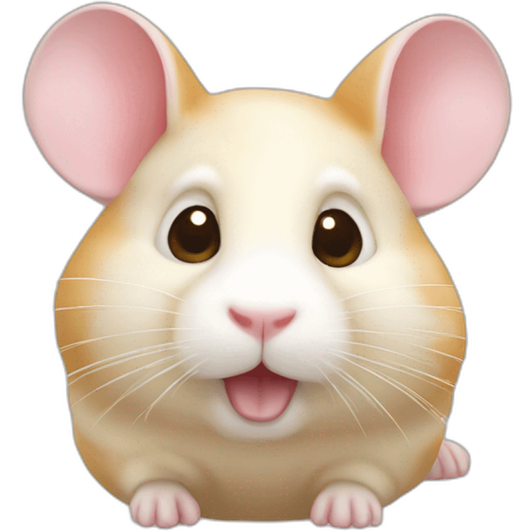 Cream hamster emoji