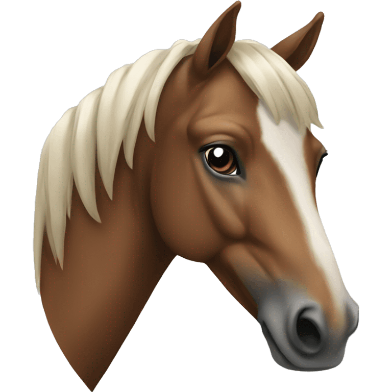 Noriker horse portrait emoji