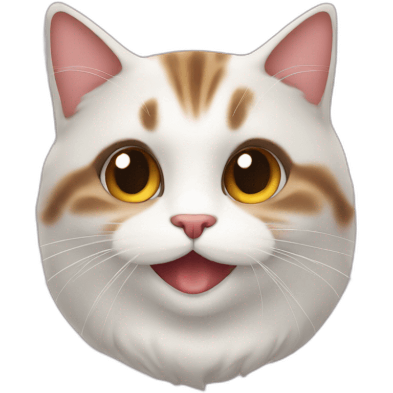 Chat qui fait bisou emoji