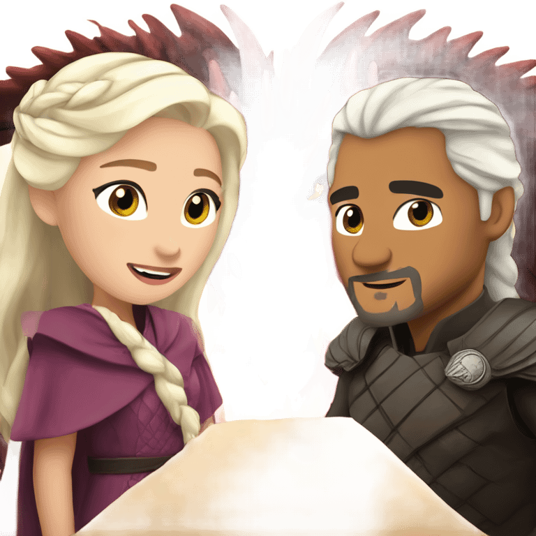 Drogon with daenerys emoji