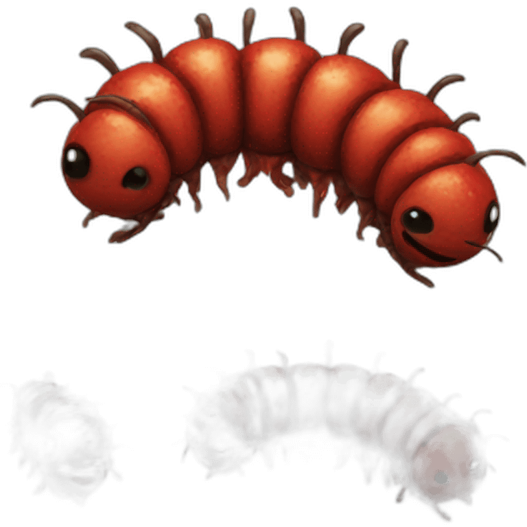 Bloody caterpillars emoji