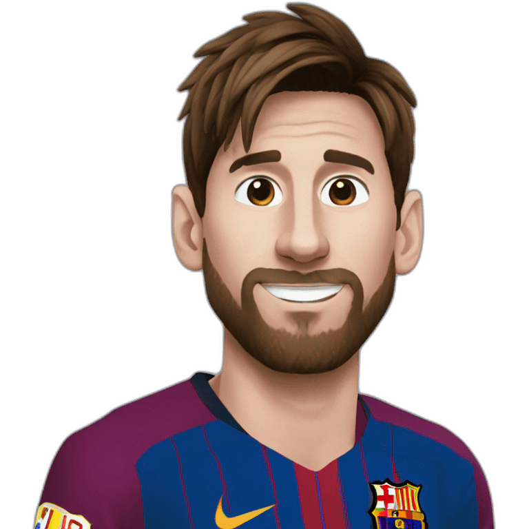 leo messi barca  emoji