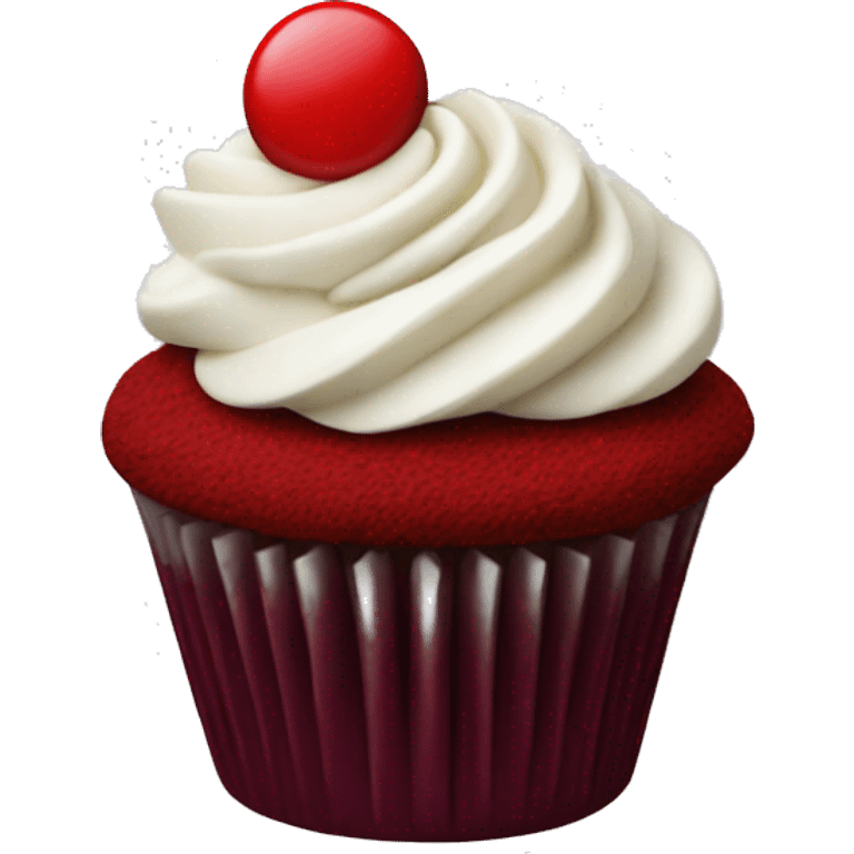 red velvet cupcake emoji