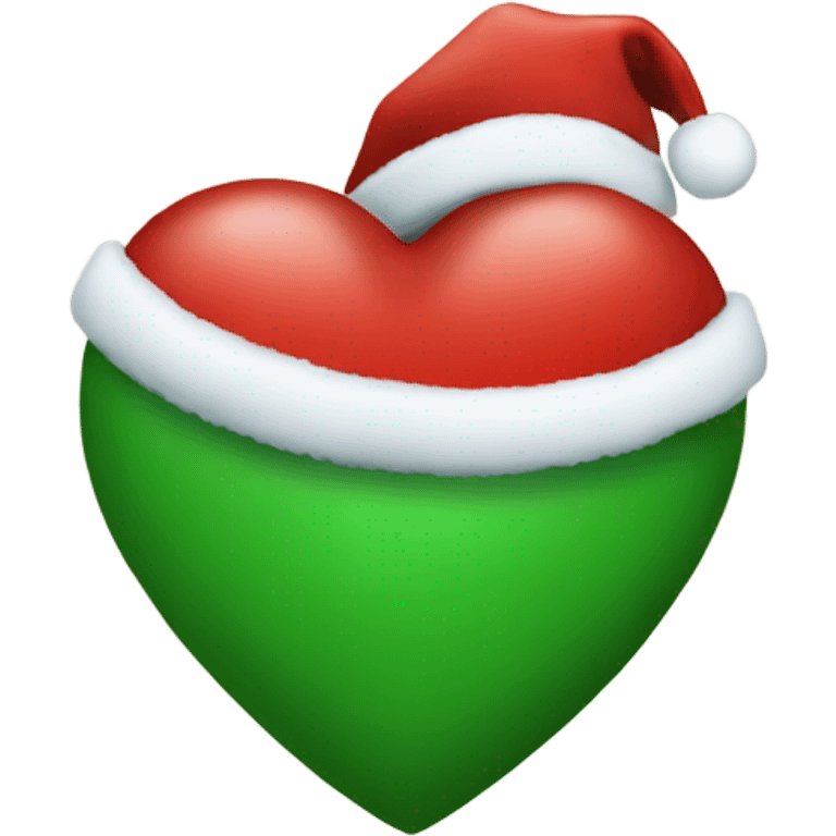 Christmas heart emoji