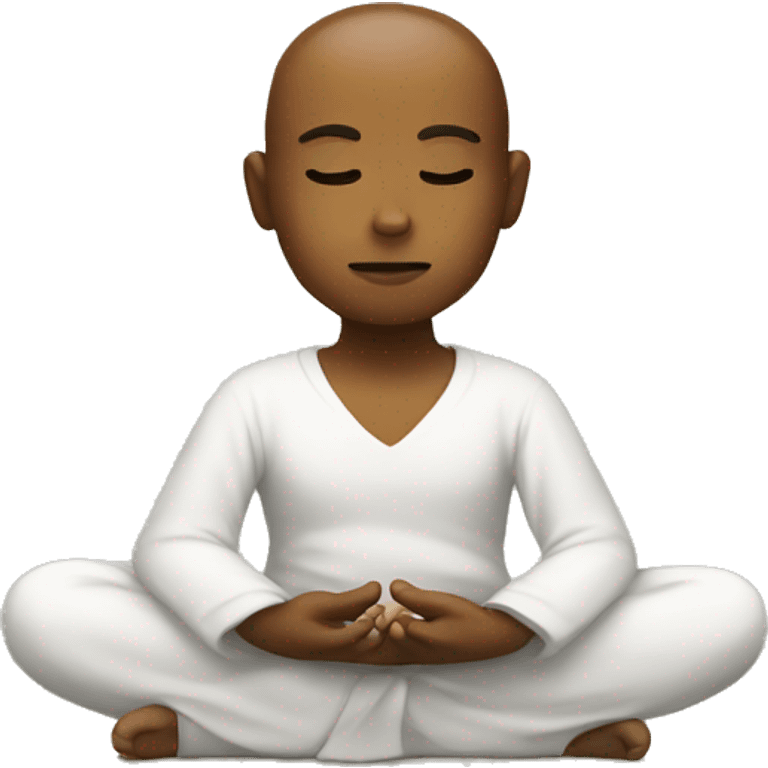 Meditating emoji