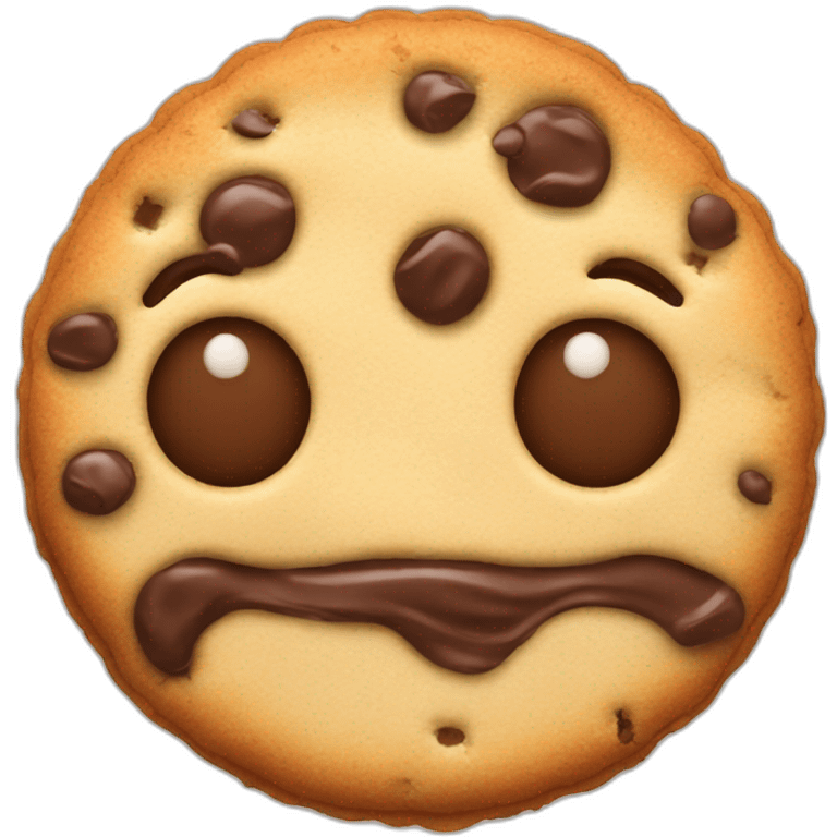 cookie chocolat blanc emoji