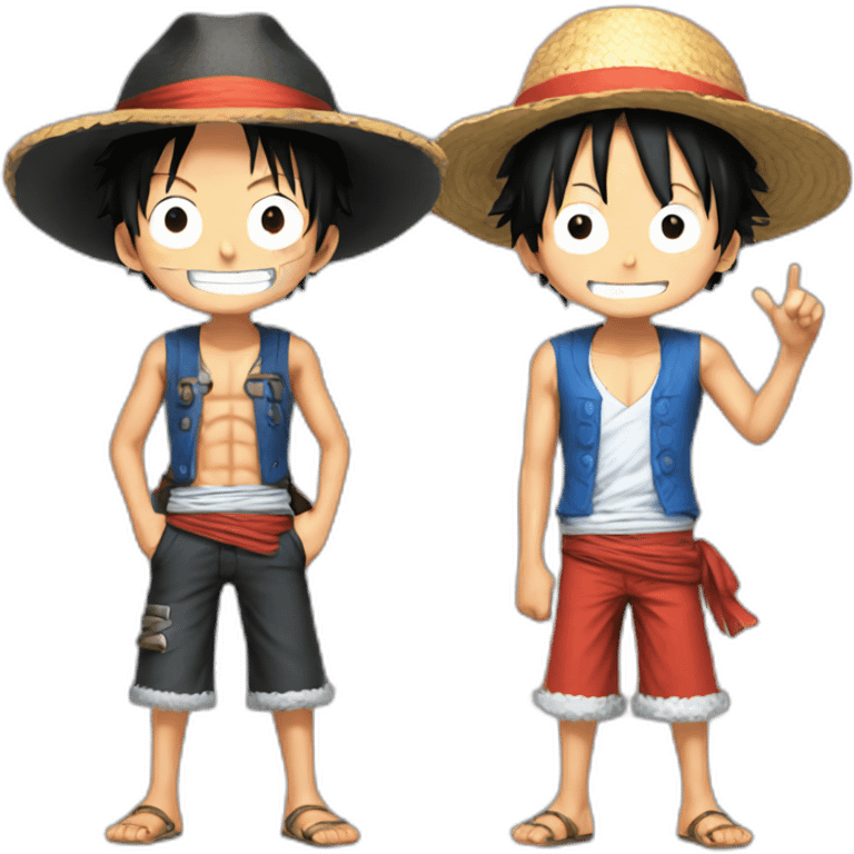 onepiece-luffy-and-ace emoji