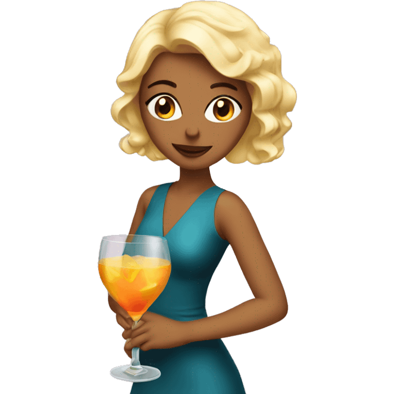 Cocktail hour girl emoji