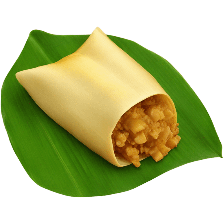 Tamale on banana leaf  emoji