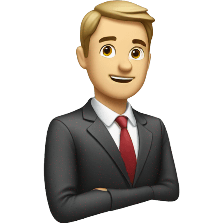 businessman planning his workflow emoji