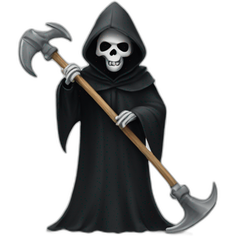 clock grim reaper emoji