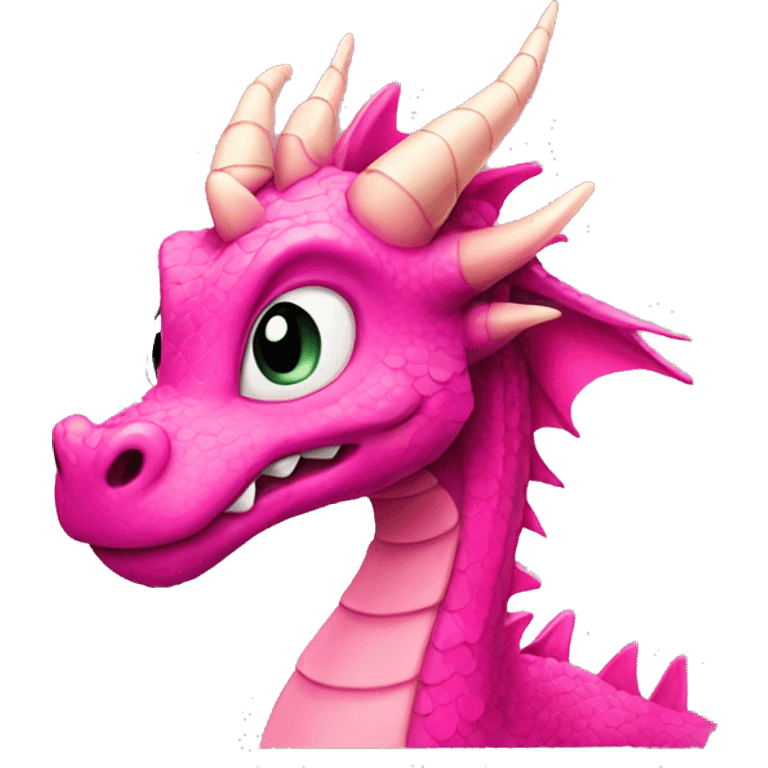 Pink dragon emoji