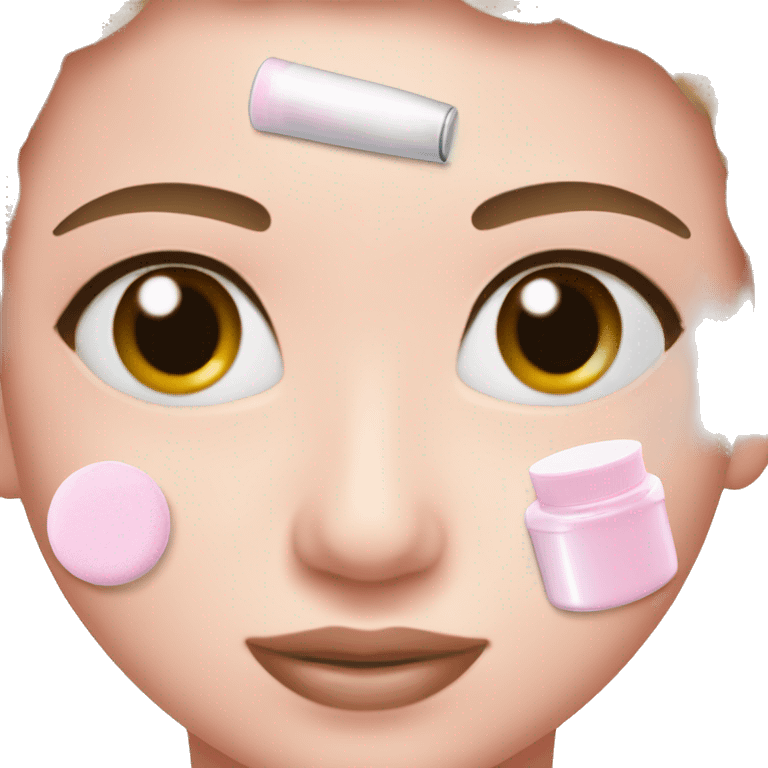 skin care Kit light pink emoji