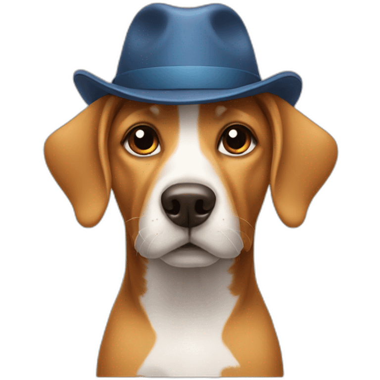 Dog wearing Hat emoji