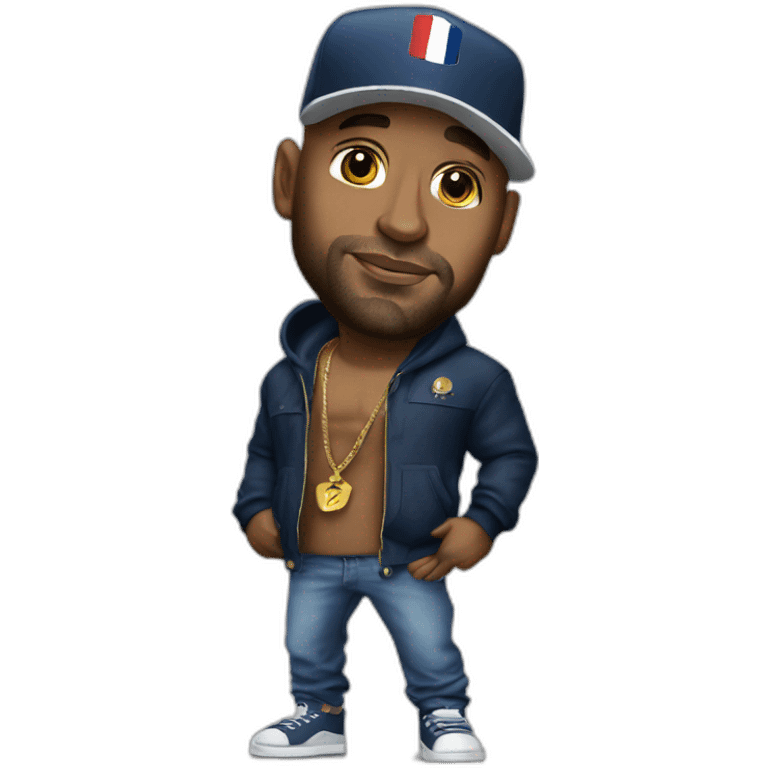 The French Rapper Booba realistic emoji