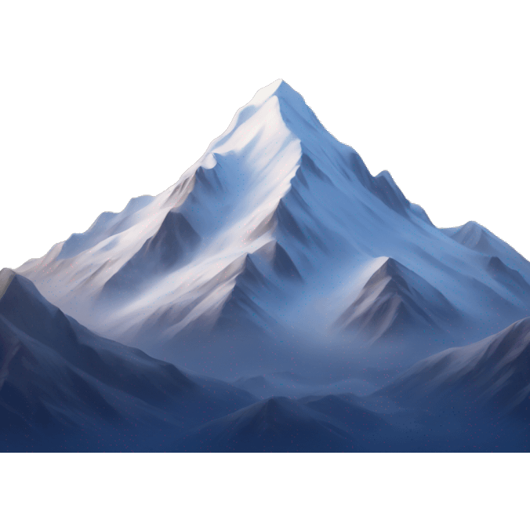 snowy mountain with stars in the sky emoji