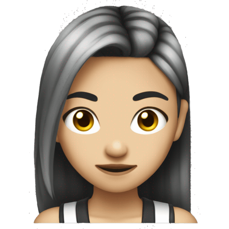 A teenage Asian girl who loves punk rock emoji