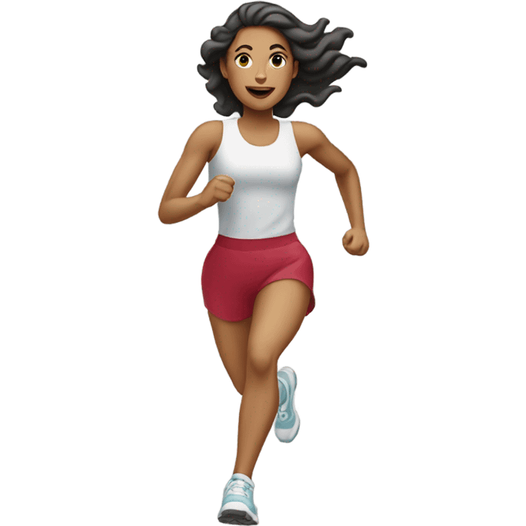 Running woman light skin  emoji