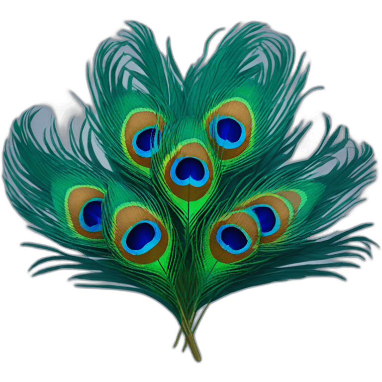 peacock feather emoji