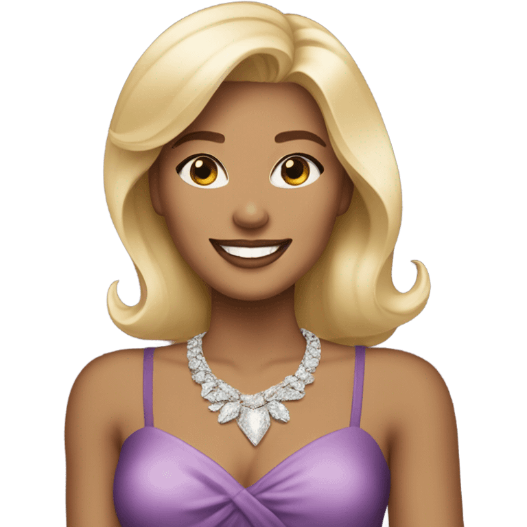 Super star blonde emoji