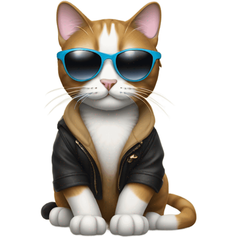 Cat with sunglasses emoji