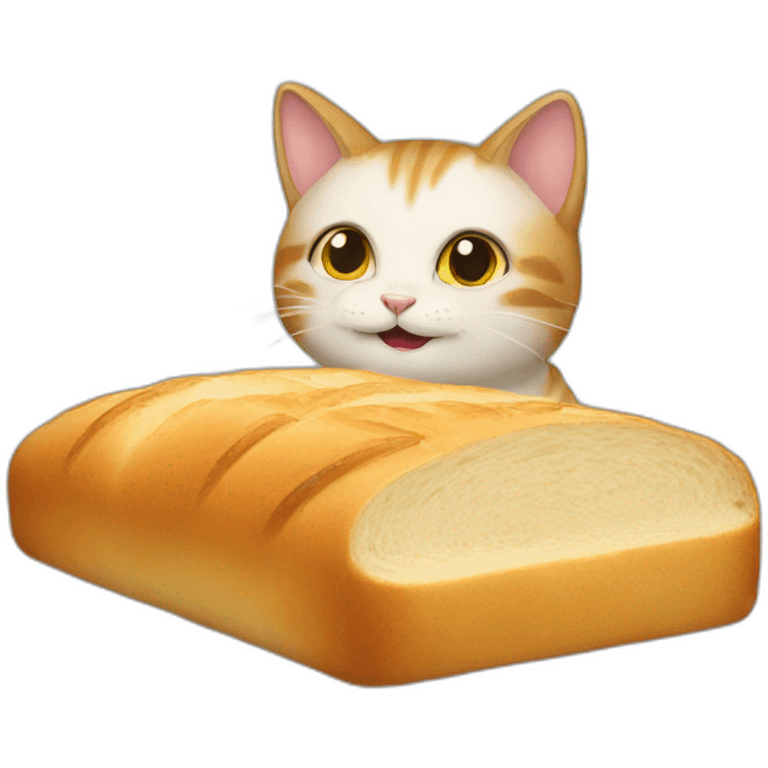 cat eat a bread emoji