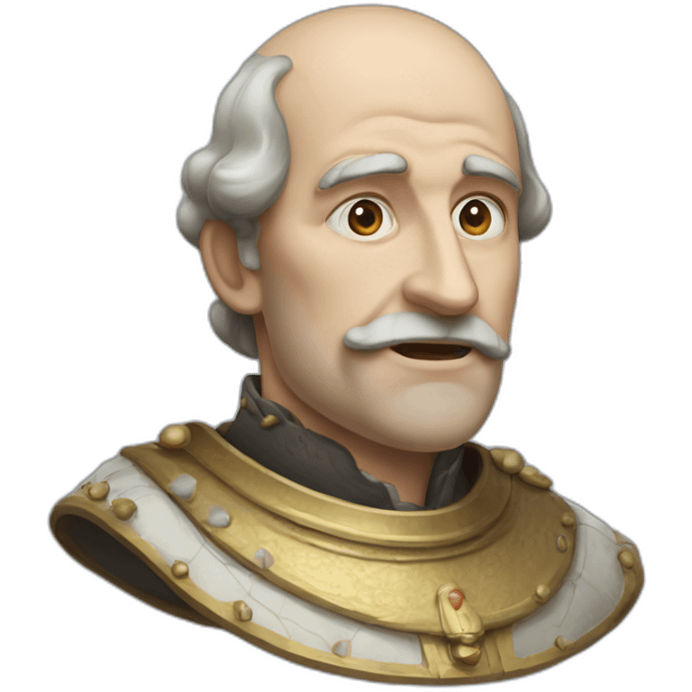 Charles the second with a protruding jaw emoji